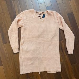 Long sleeve soft tie back